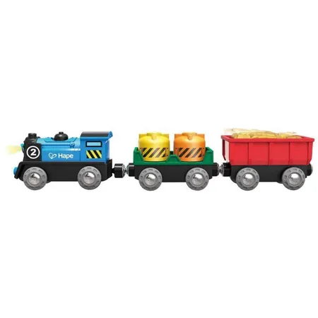 Hape Eisenbahnwelt Güterzug mit Batterieantrieb
