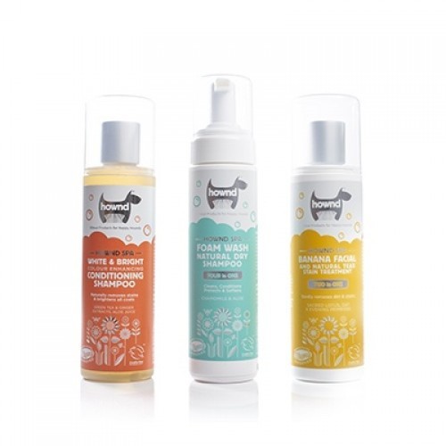 Shampoo a seco Hownd Miracle para cães, aroma de aloe vera