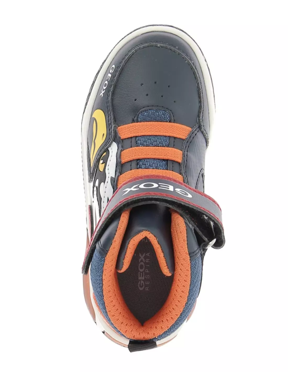 GEOX INEK - Baskets NAVYORANGE