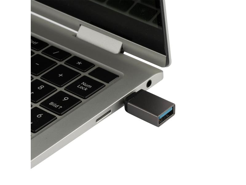 4smarts USB 3.0 Adapter 2-Set USB-C Stecker - USB-A Buchse Zwei Passive Adapter mit USB-C-Stecker auf USB-A-Buchse