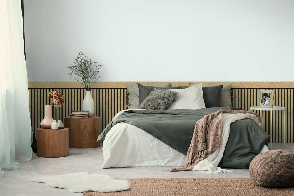 A.S. Creation Vliestapete - beige - Holzpaneele - 5 Meter