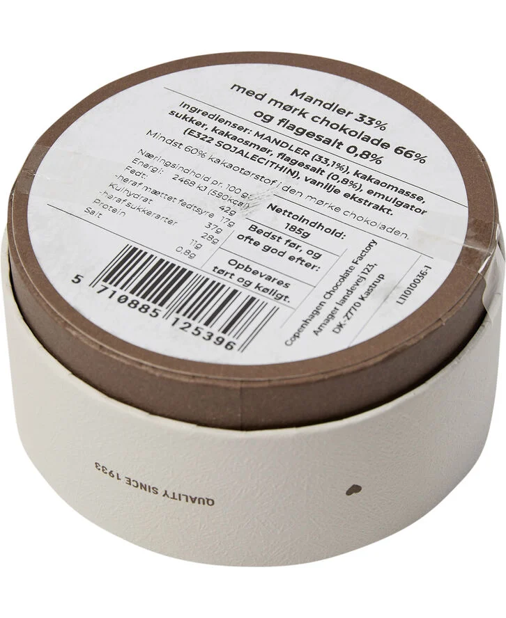 Magasin Chokolade Box, Mandeldragé m/ mørk chokolade & salt ca. 185 g