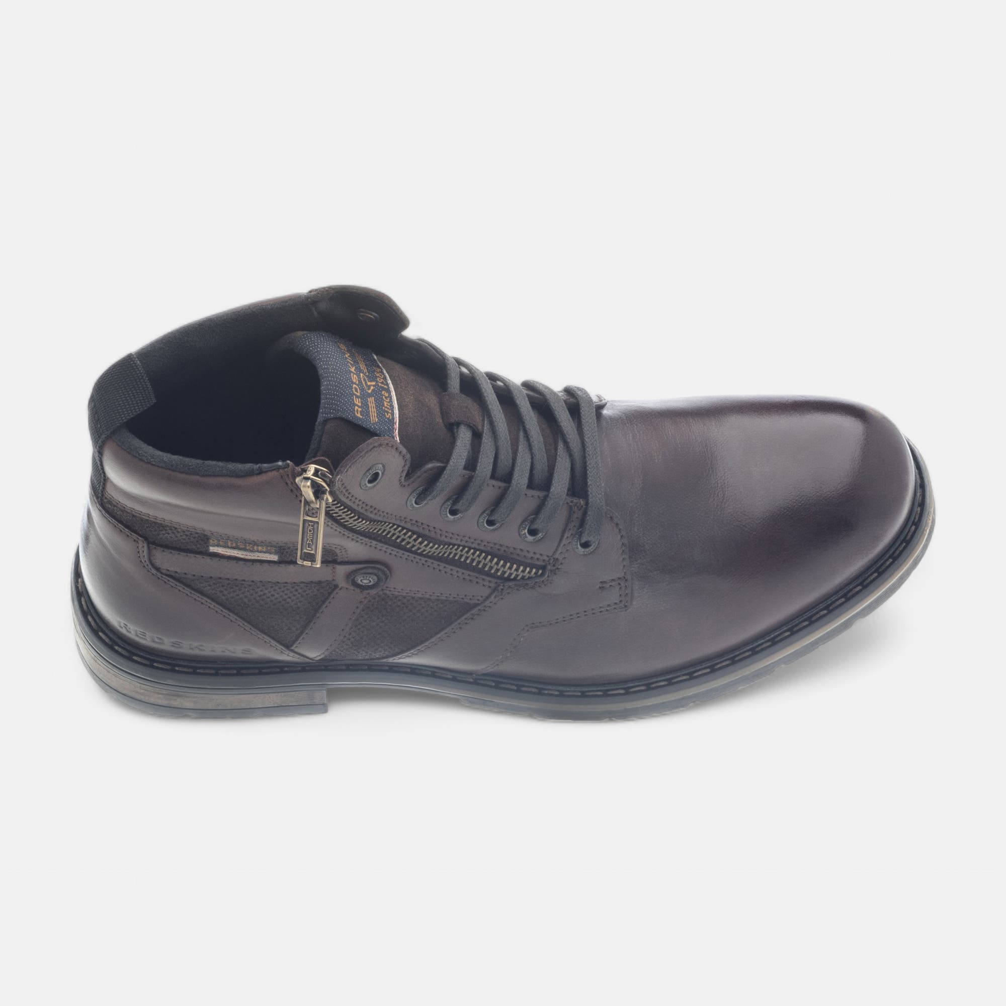 Boots Homme en cuir marron