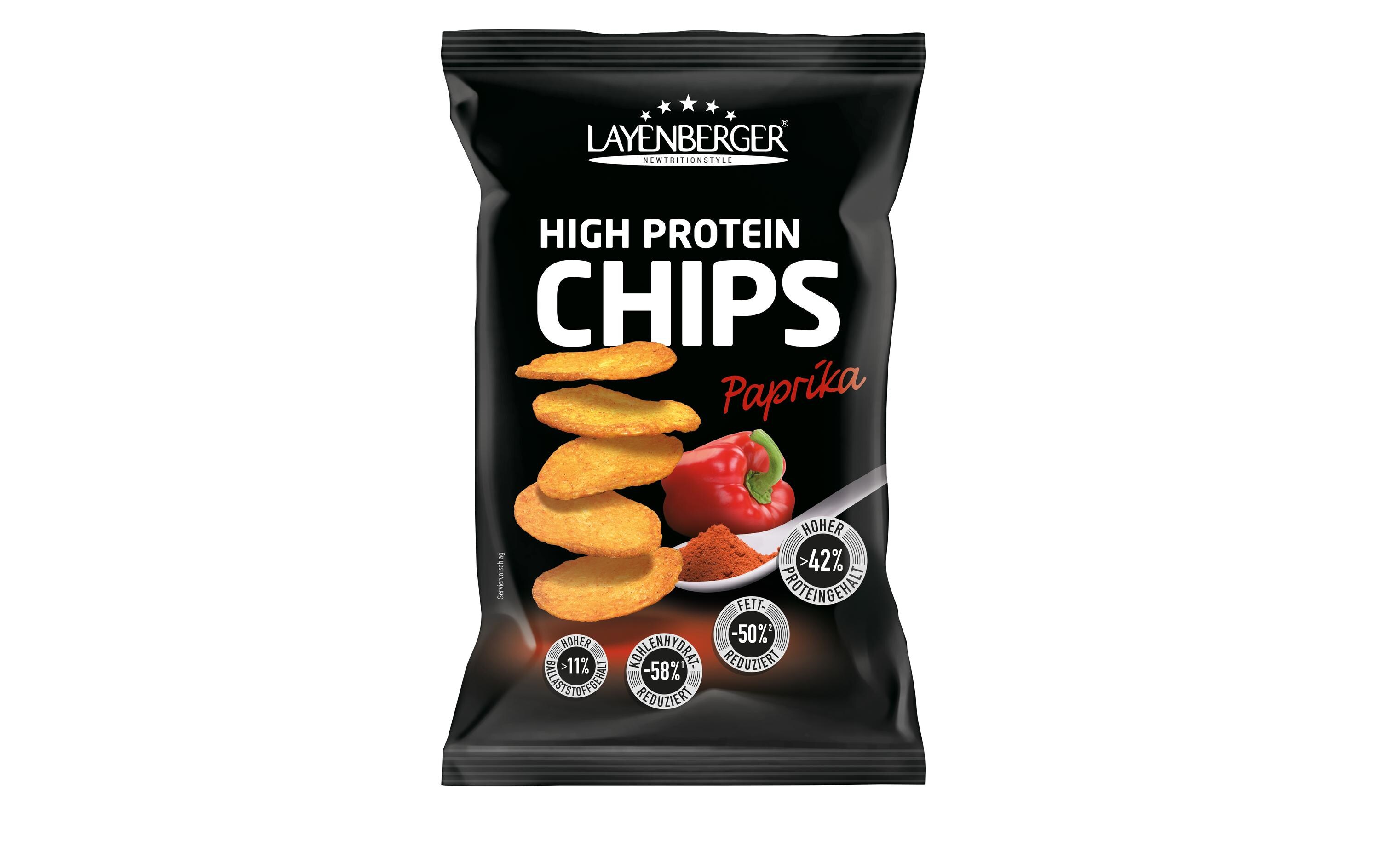 Chips High-Protein Paprika 75 gProtein-Chips mit Paprikageschmack