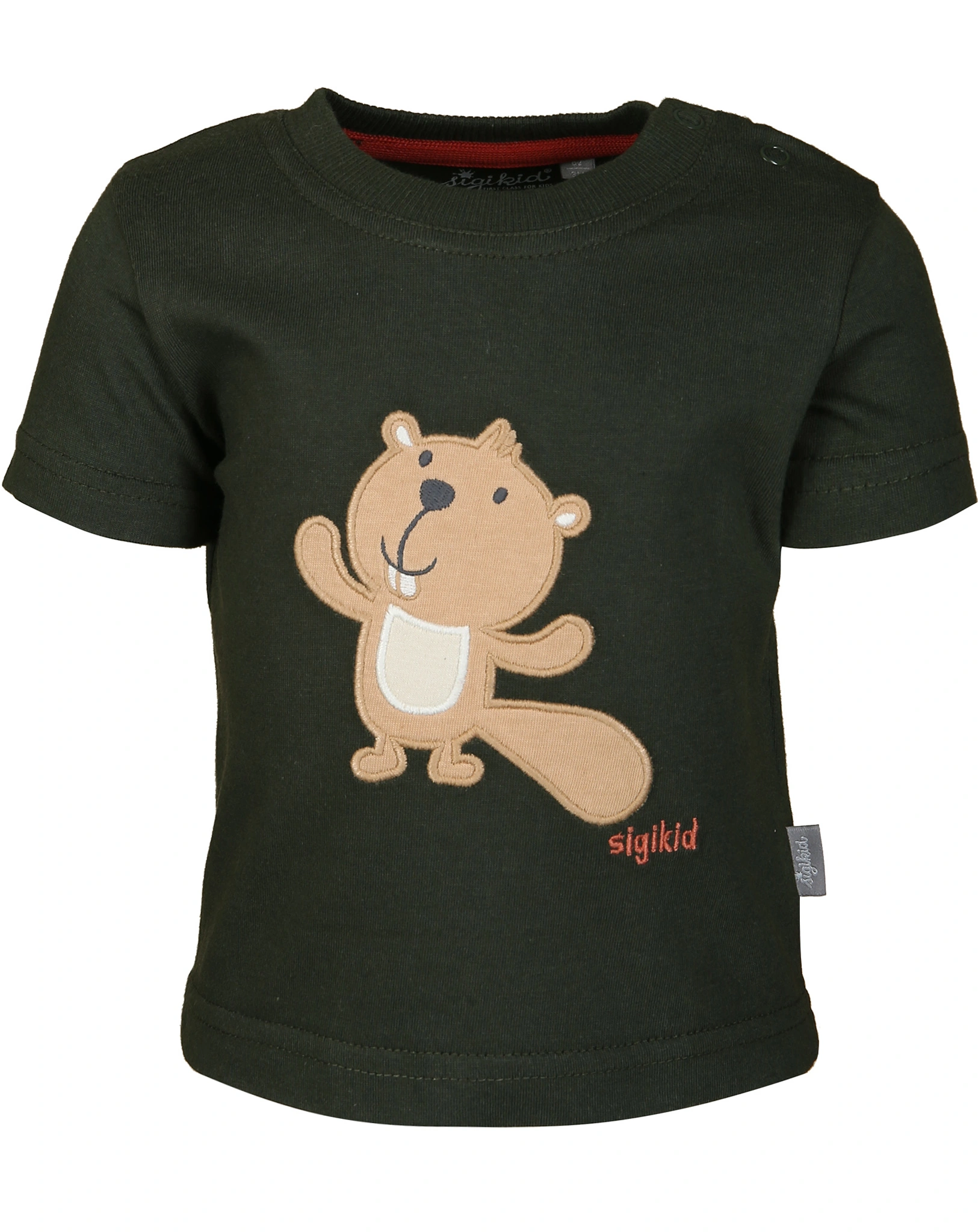 T-Shirt BABY BIBER  in dunkelgrün