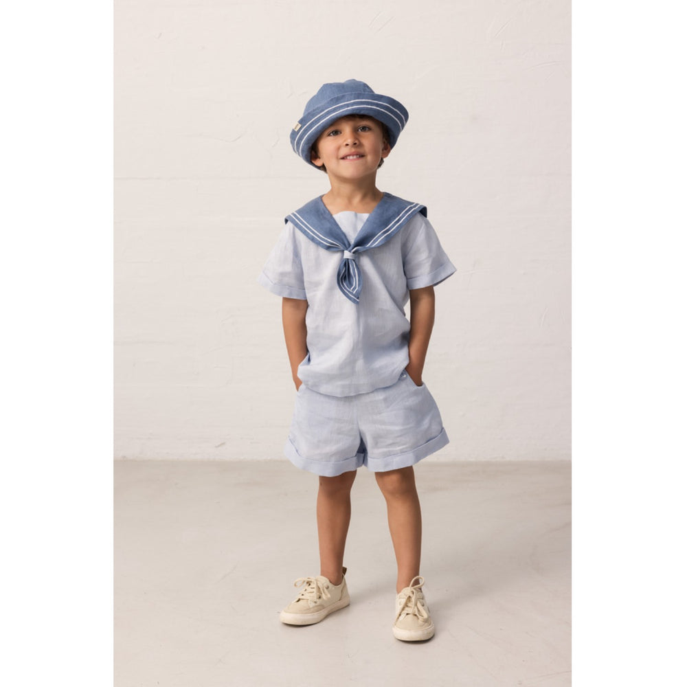 Køb MarMar Linen Blue Mist Tosea T-shirt