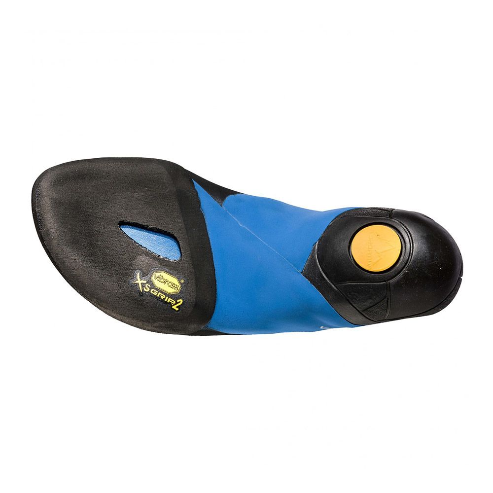 La Sportiva SKWAMA - Chaussons escalade Femme apple green/cobalt blue