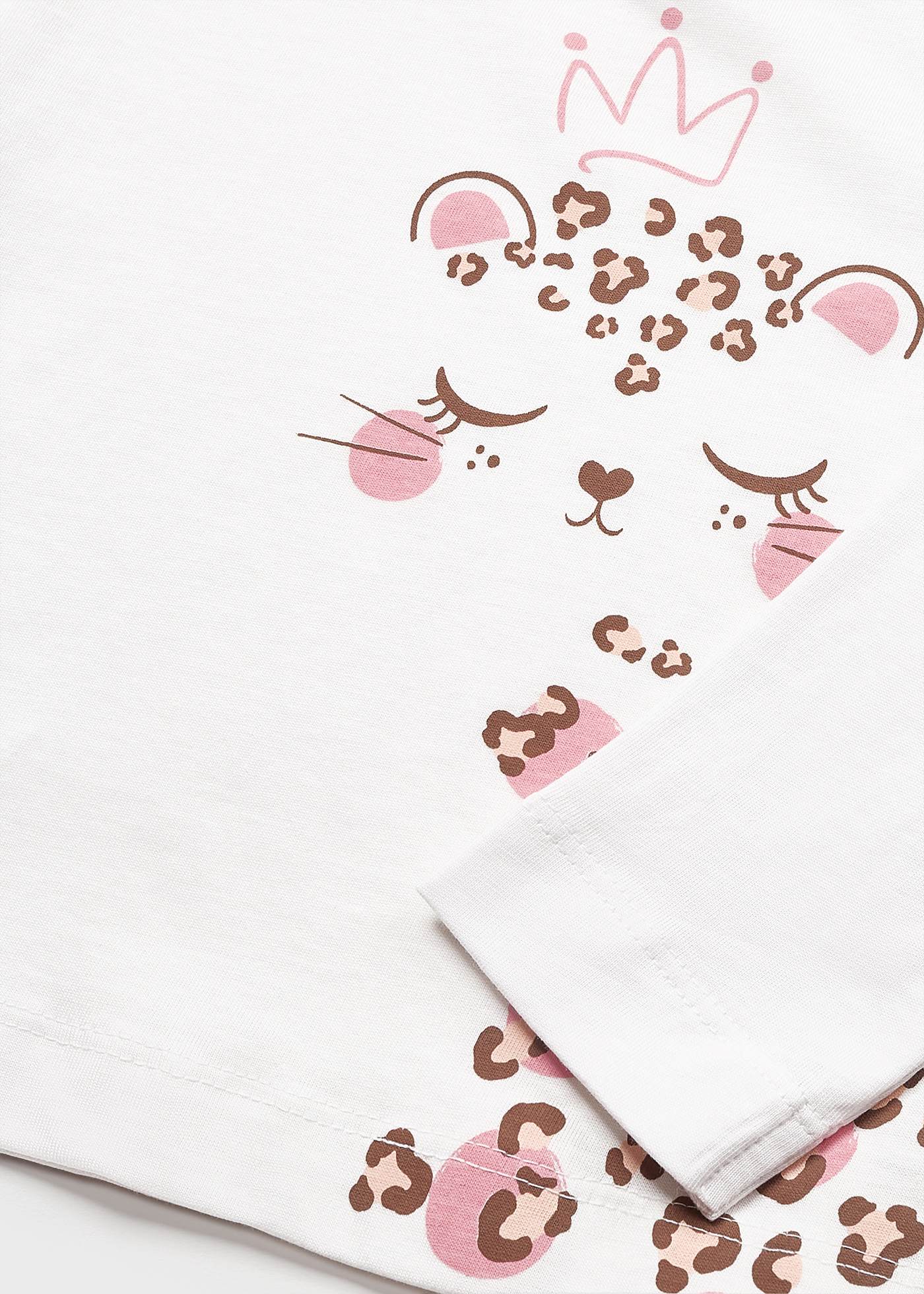 Calça comprida de pijama para bebê feita de algodão sustentável