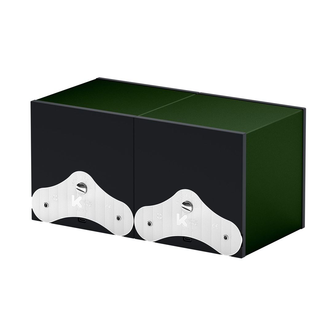SwissKubik Masterbox Aluminium Dunkelgrün - 2 Uhren