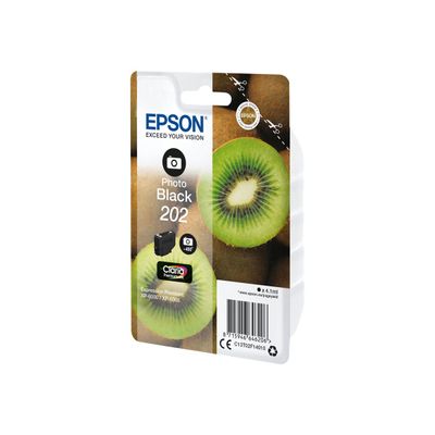 Epson 202 Kiwi - noir photo - cartouche d'encre originale
