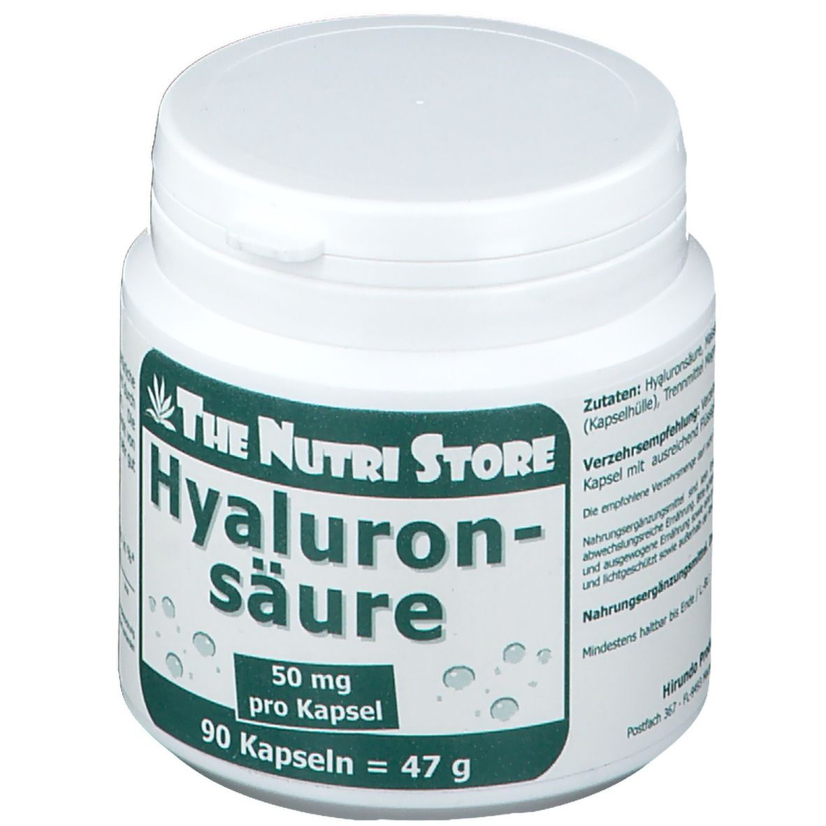 Hyaluronsäure 50 mg Kapseln