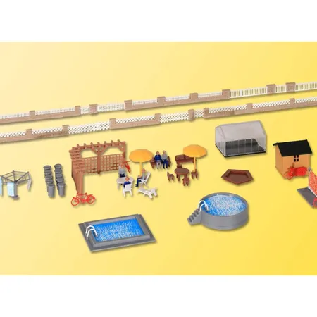 Kibri 38100 - Deko-Set Rund ums Haus, Spur H0