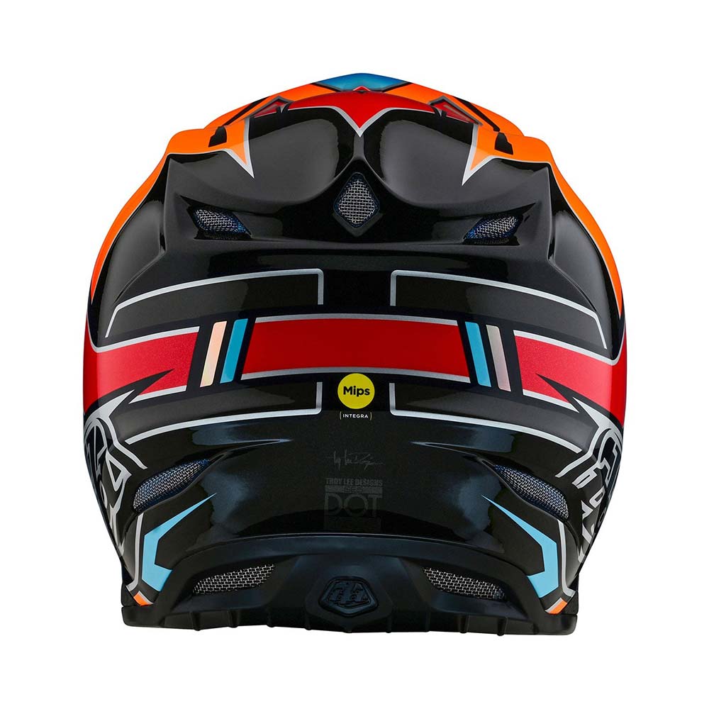 Troy Lee Designs - Casque SE5 Composite Efix Rouge / Orange / Noir