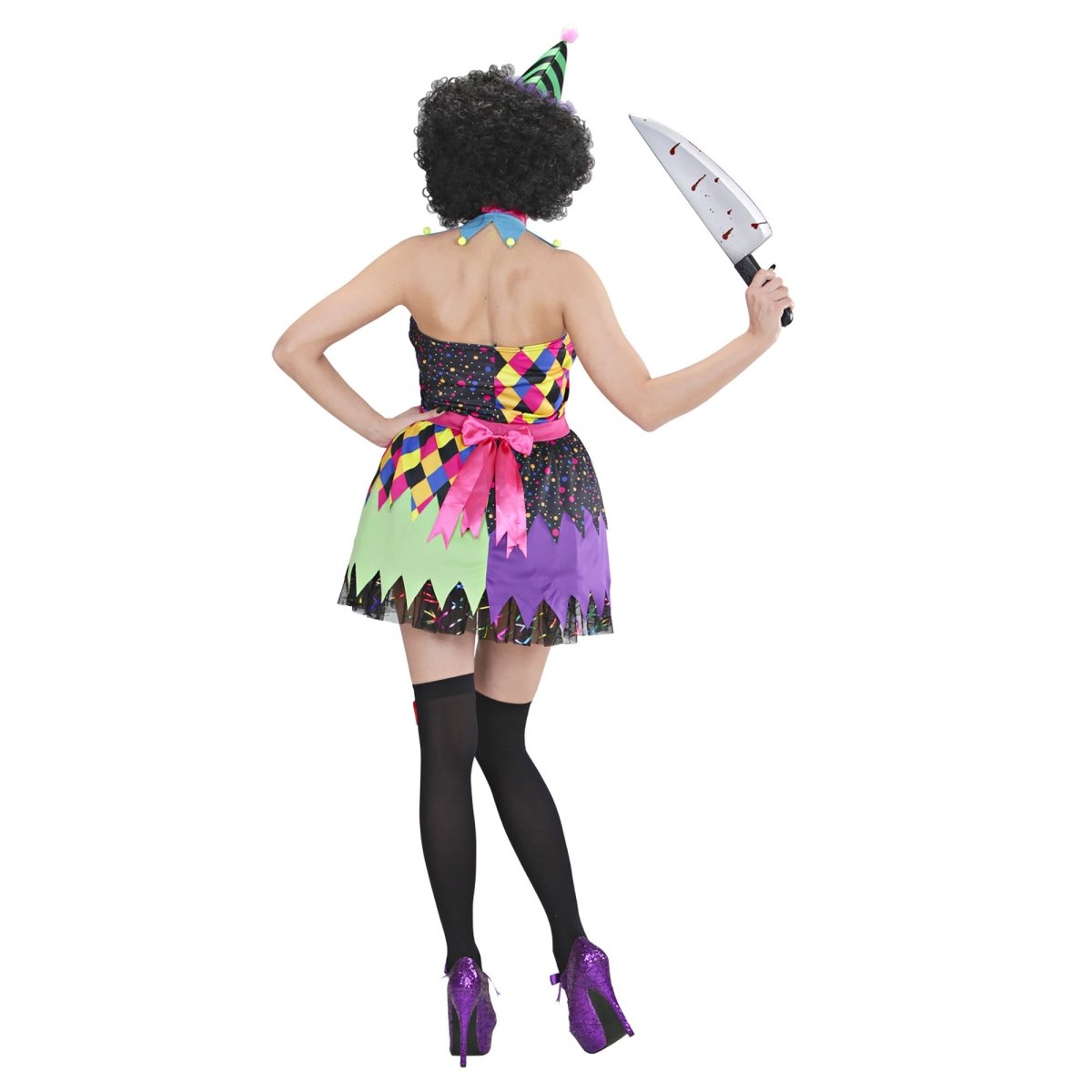 Halloween Jurk Gekleurd Dames Clown