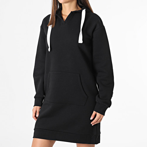 Robe Sweat Capuche Femme Noir