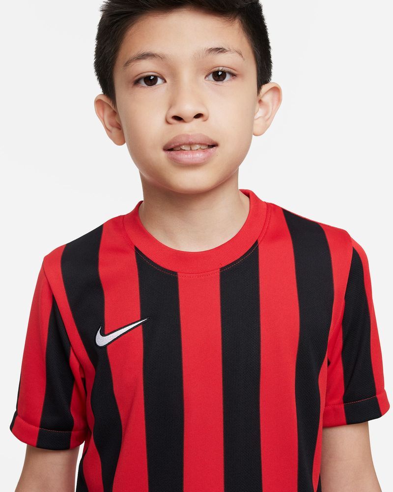 Maillot Nike Striped Division IV Rouge & Noir pour enfant
