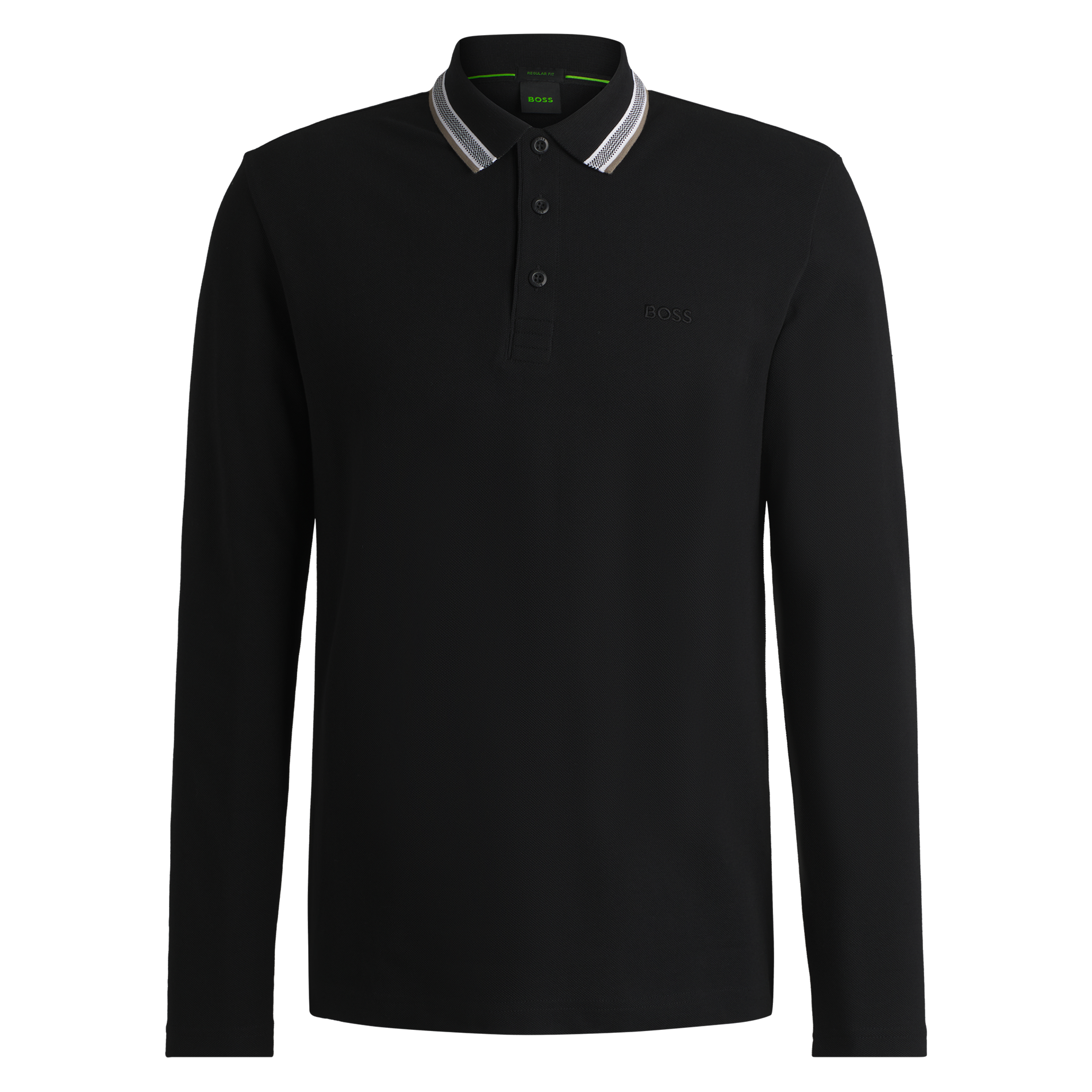 Polo regular-fit en coton | Noir