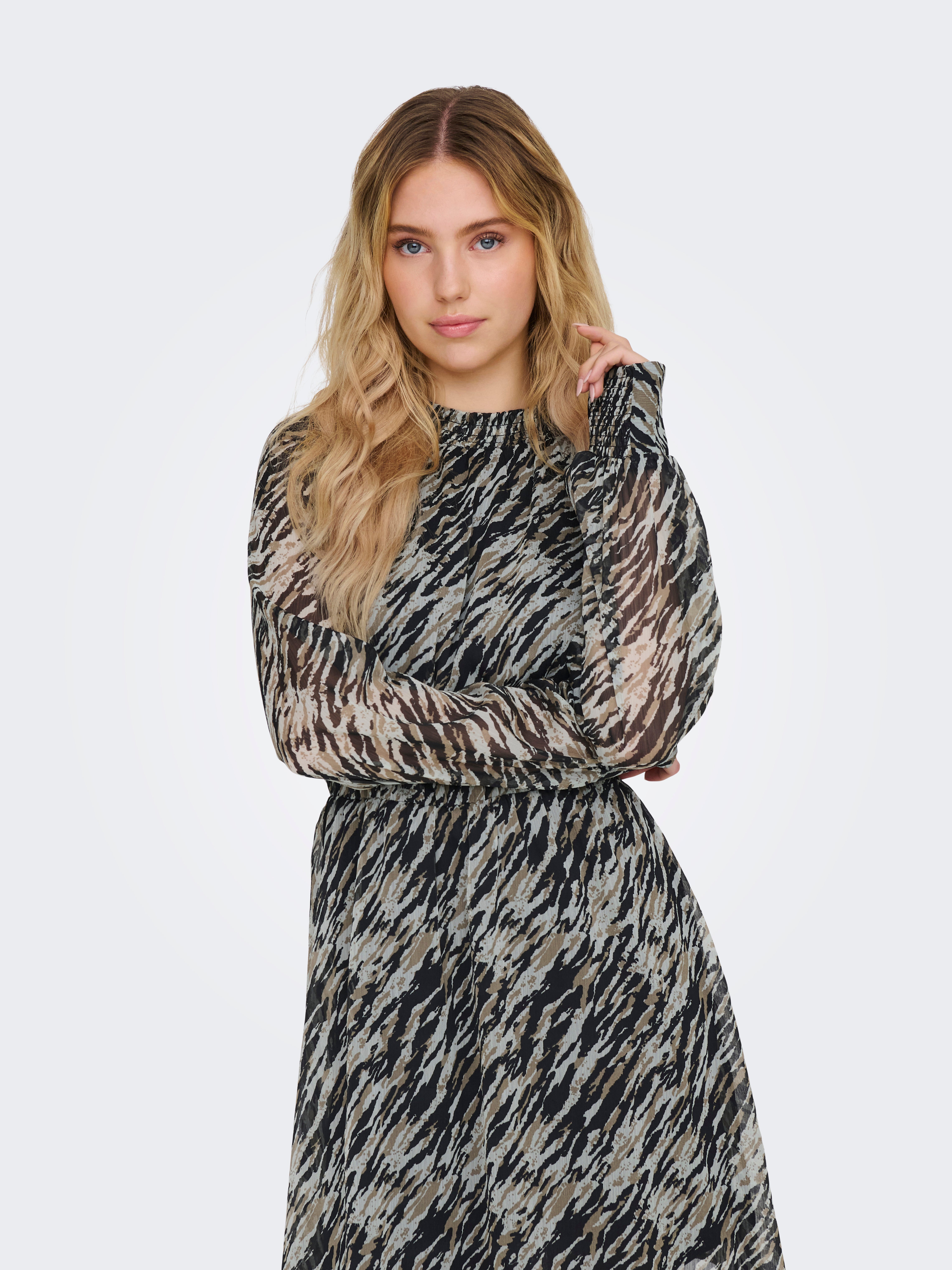 ONLSABBIE Kurzes Kleid Aqua Gray
