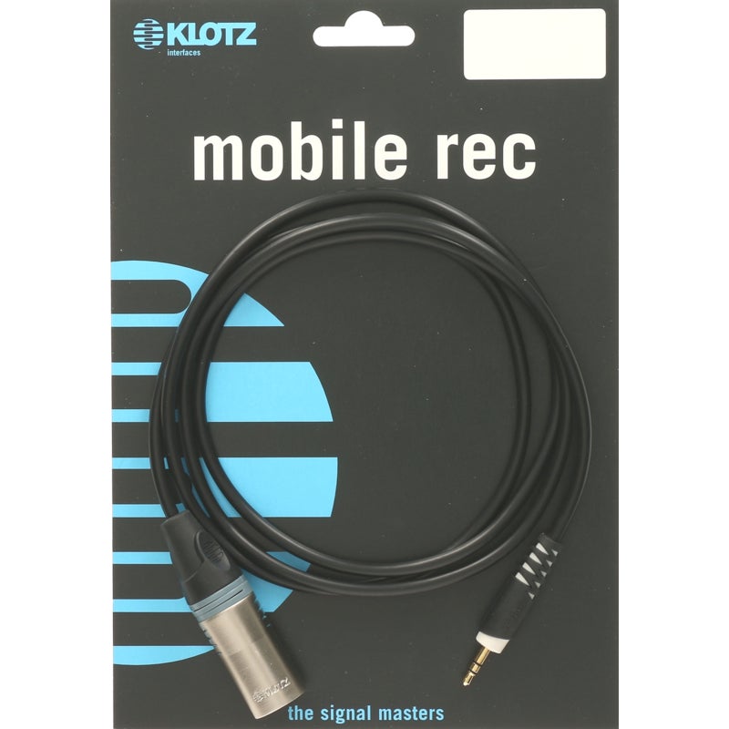 Klotz AB-MM0300 mobile rec XLR naar 3.5 mm TRS 3 meter