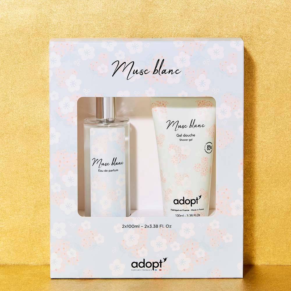 Musc blanc - Coffret eau de parfum 100ml + gel douche