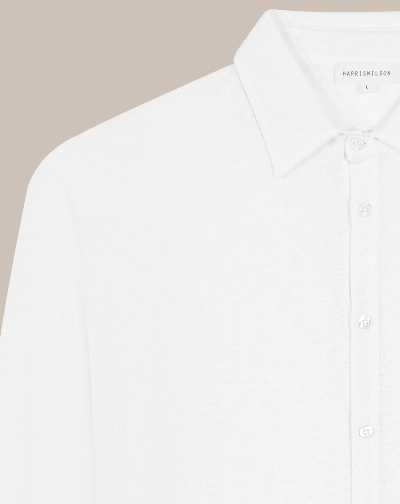 Harris Wilson Polo 100% Lin Humery blanc
