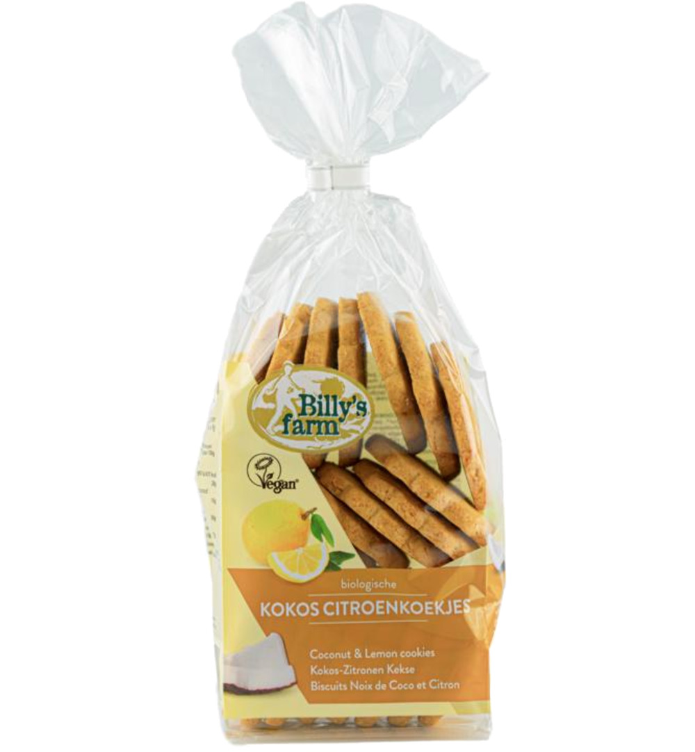 Billy’s Farm Kokos citroenkoekjes bio (175 gr)