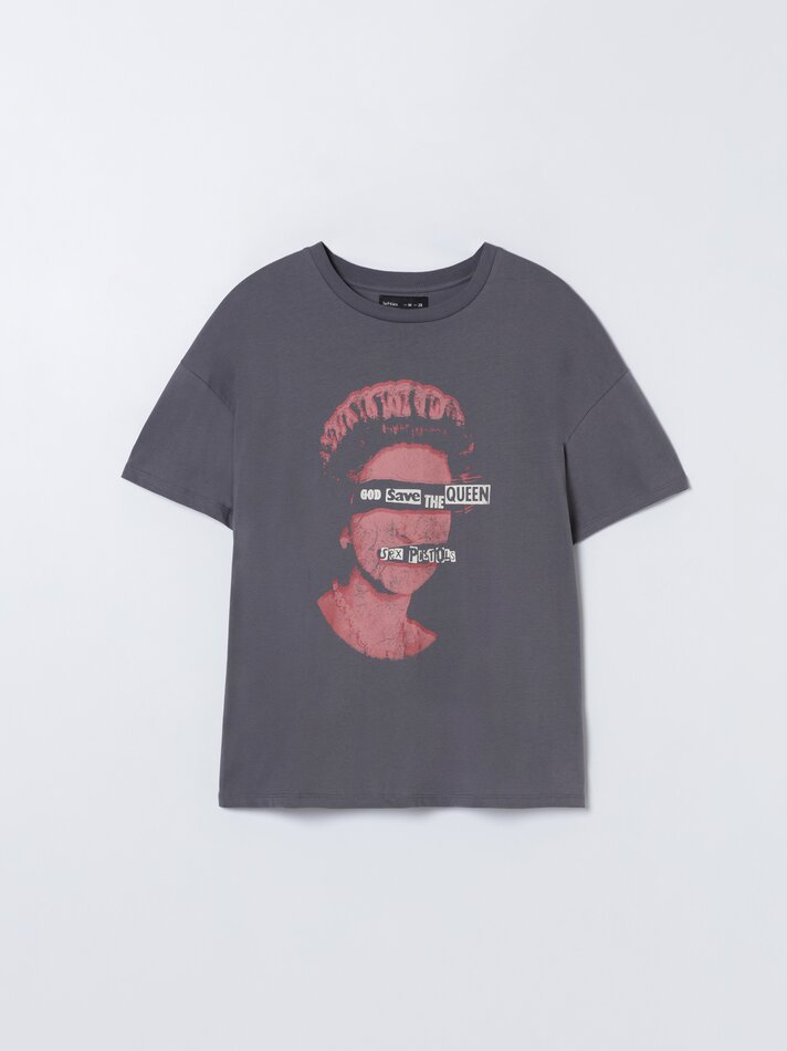 Camiseta Sex Pistols - Cinza Antracite