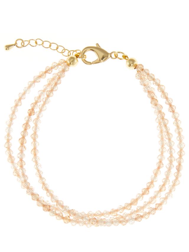 Star-Armband, Zirkonia, 3-reihig