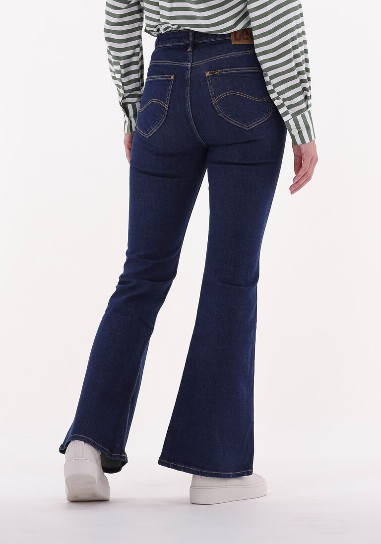 LEE donkerblauwe lee flared jeans breese flare