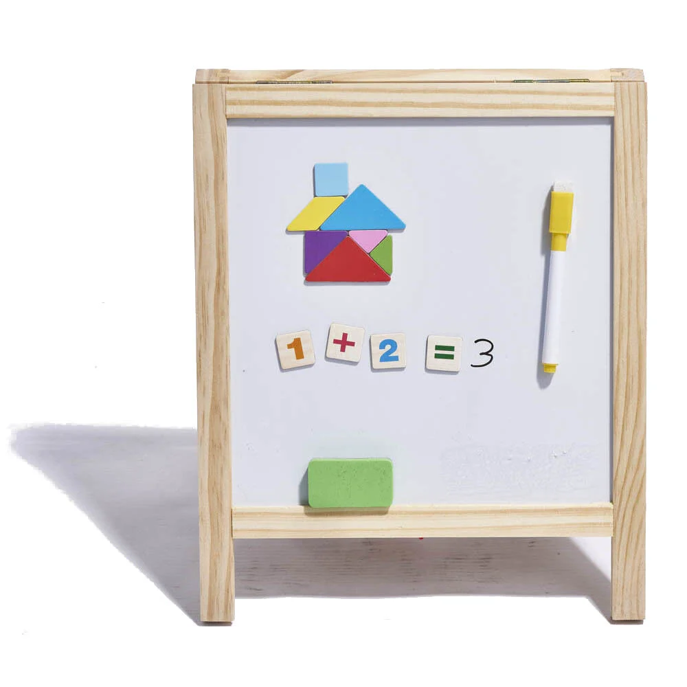 Tableau à poser 1 côté ardoise magnétique 1 côté craie