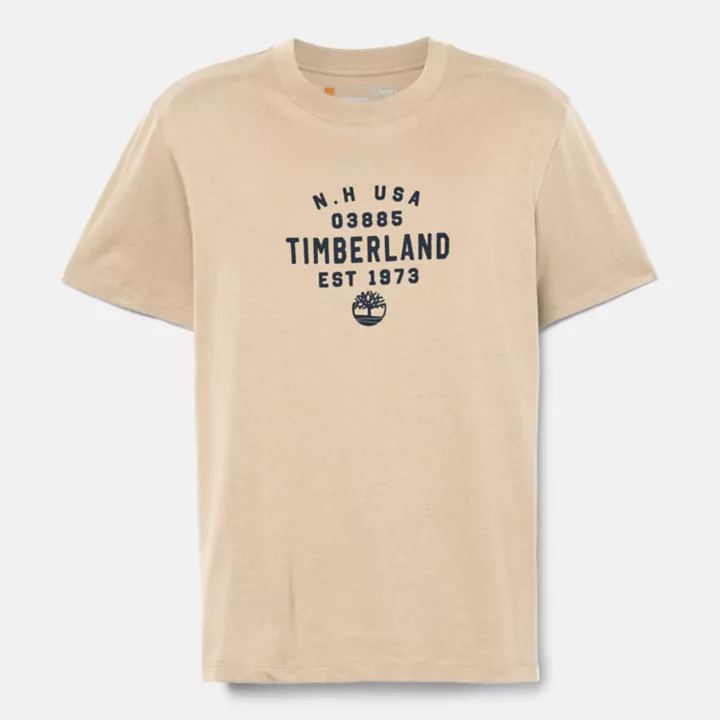 T-shirt à motif en beige