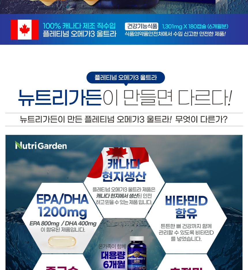 JUNGWONSAM - NutriGarden Platina Omega-3 Ultra