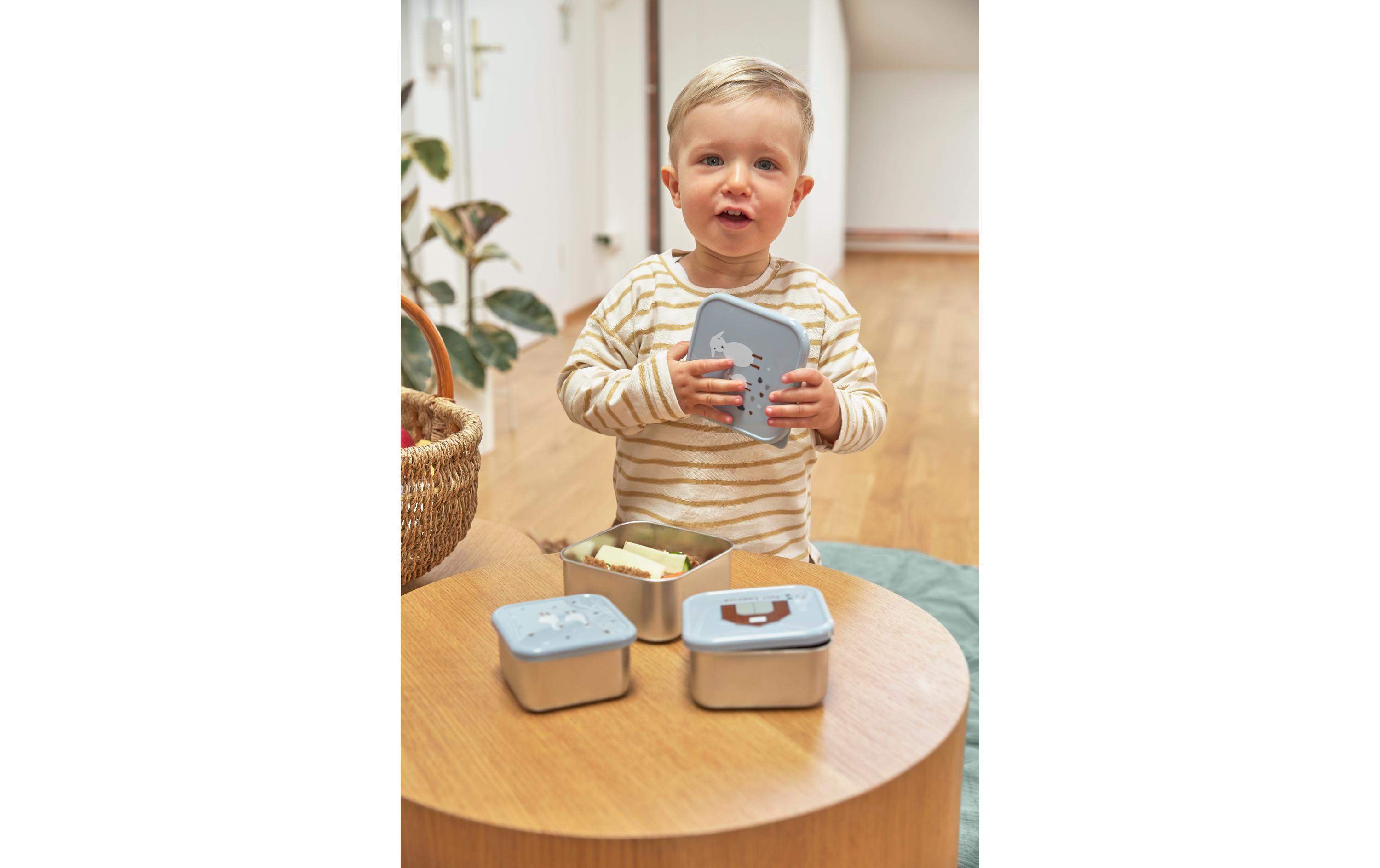 Lunchbox 3er Set Tiny Farmer Sheep/Goose BlueSnackboxen-Set
