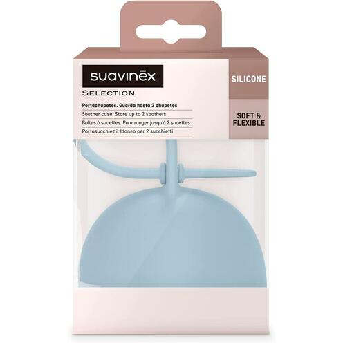 Porte-Sucette Colour Essence Silicone Bleu - SUAVINEX