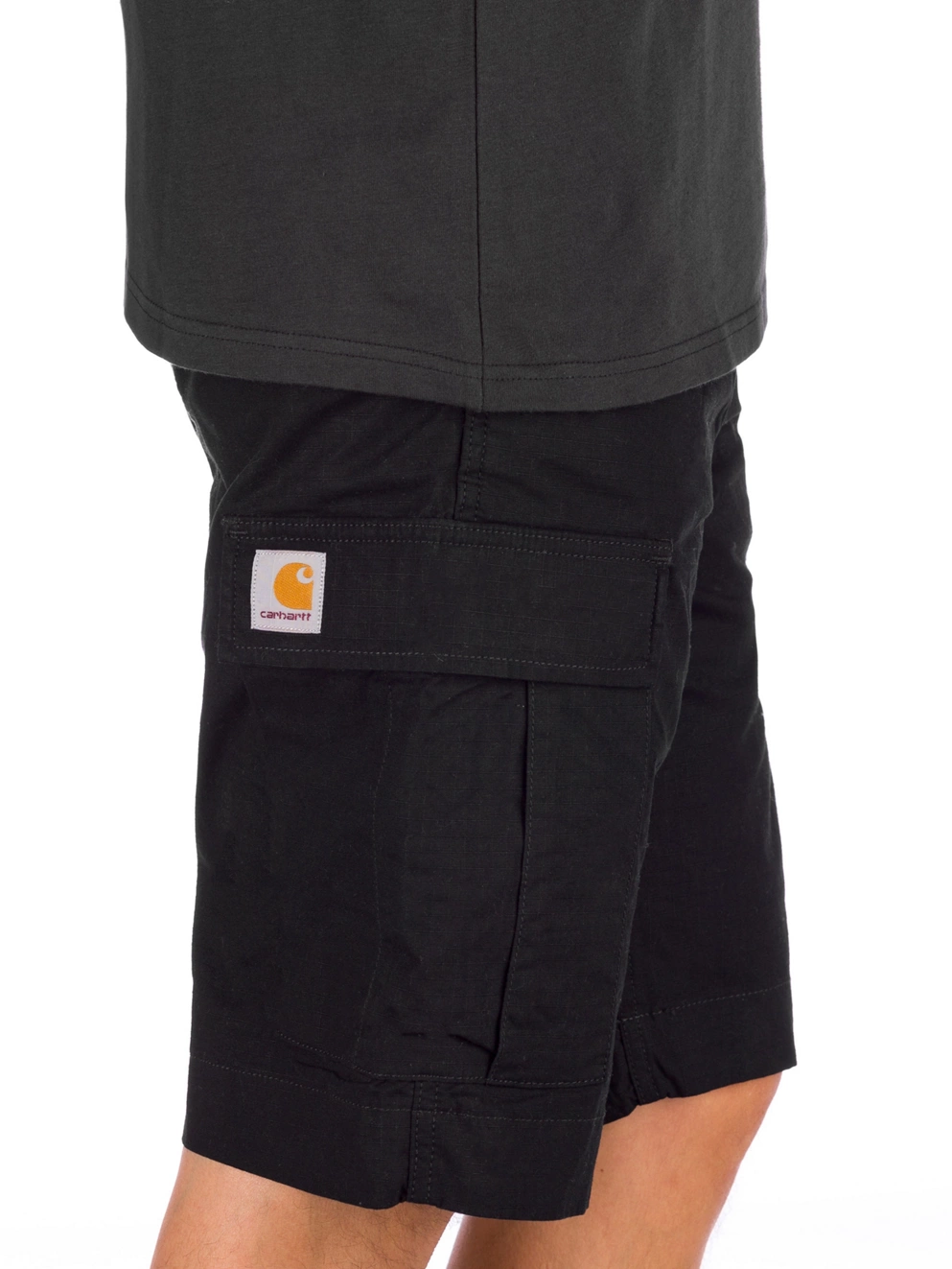Carhartt WIP Regular Cargo Shorts rinsed black