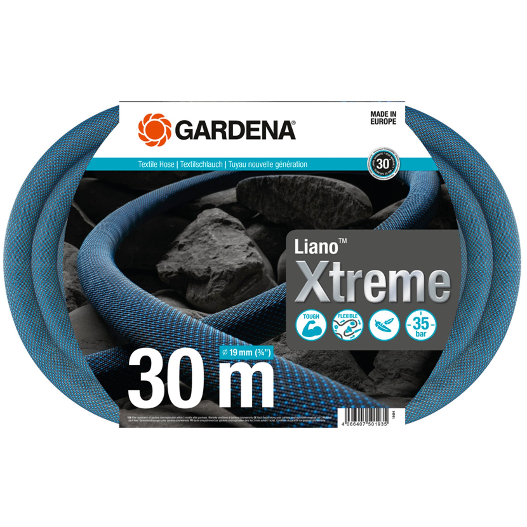 GARDENA Schlauch Textilschlauch Liano Xtreme 3/4
