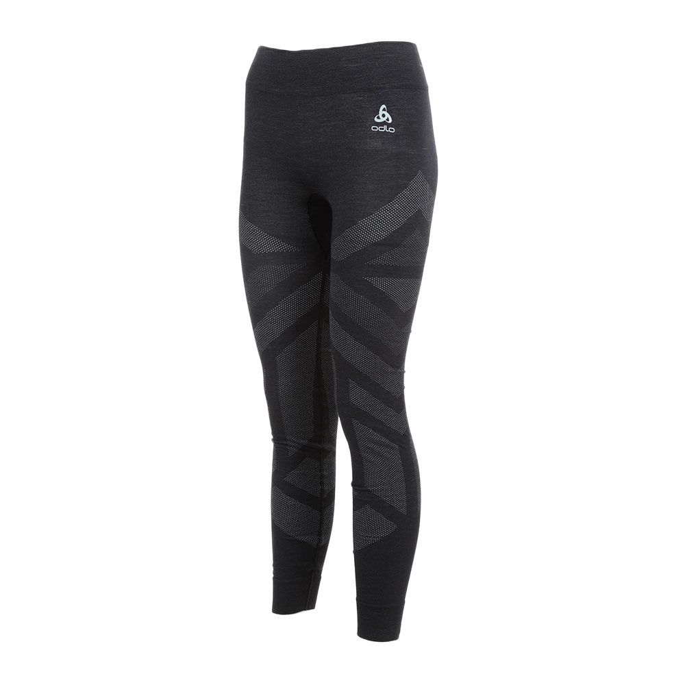 Odlo NATURAL + KINSHIP WARM - Collant Femme black melange