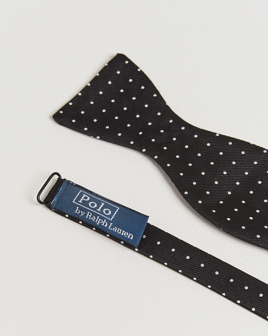 Polo Ralph Lauren Silk Self Tie Dot Bow Tie Black/White