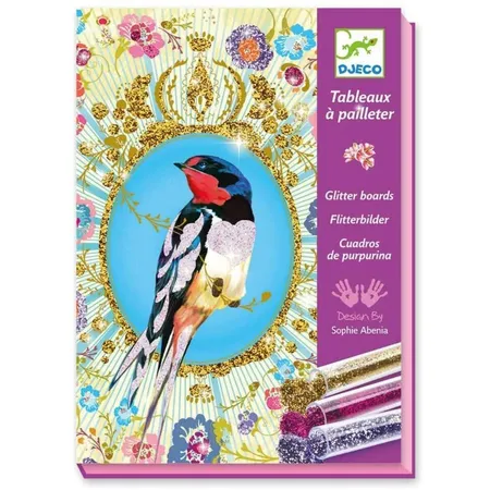 Djeco Glitzersand Glitzer Vögel