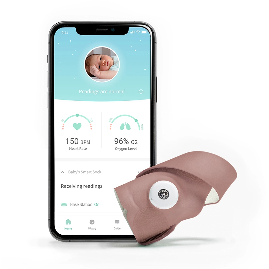 Owlet Smart Sock 3 edelrosa