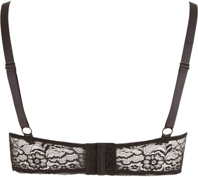 Cottelli Plus Size - Ringvormige BH - Zwart