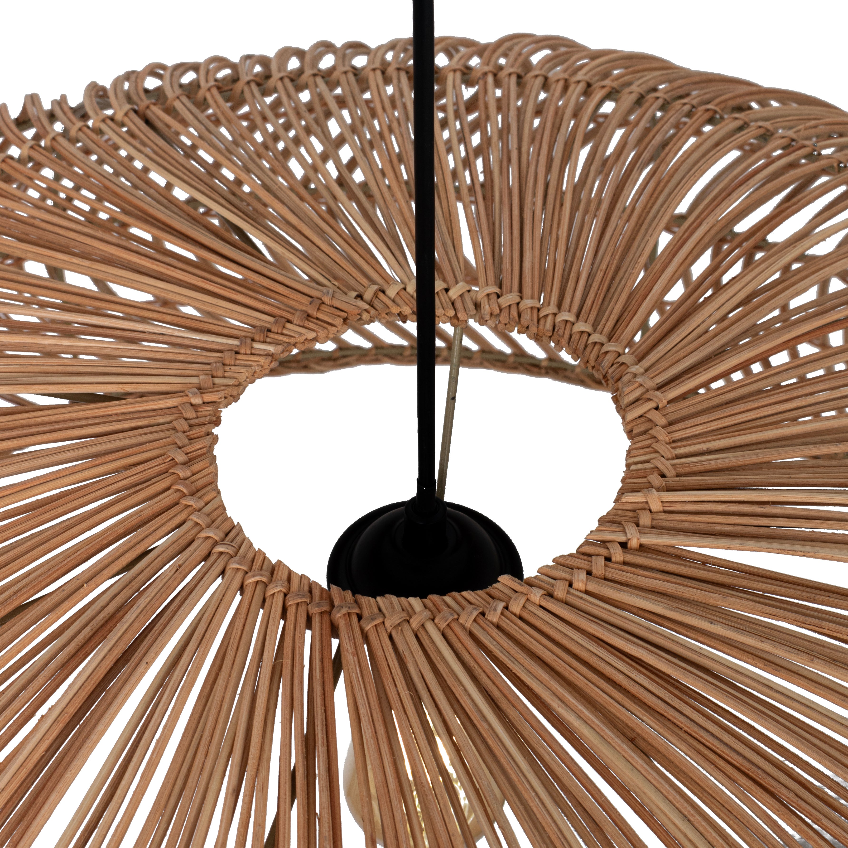 Abat-jour pour suspension - eugenie - bambou - naturel - cezare - ø80cm