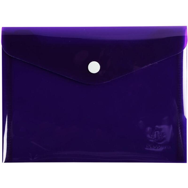 Pochette pression Iderama en polypropylène - Couleurs assorties