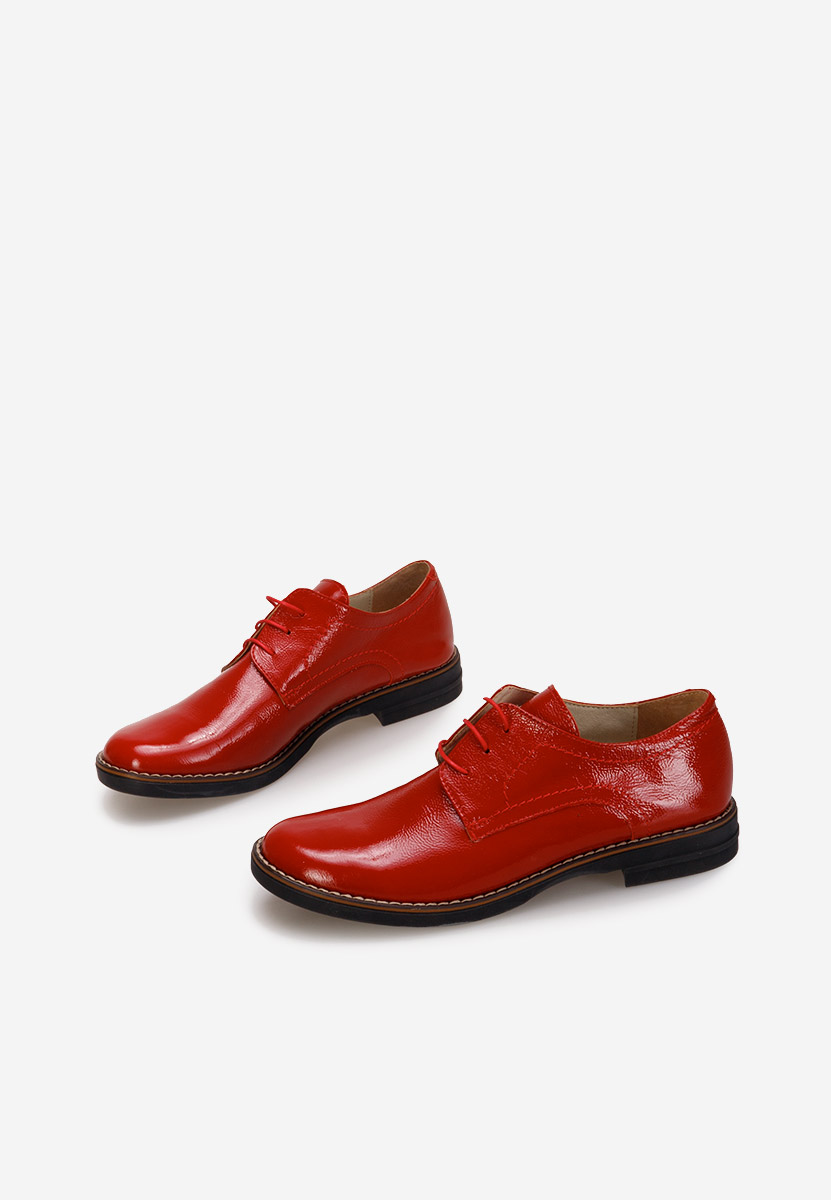 Chaussures derby en cuir rouges Otivera V3