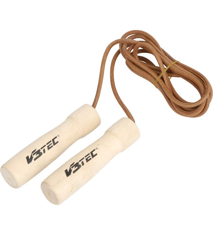V3Tec Leren Springtouw