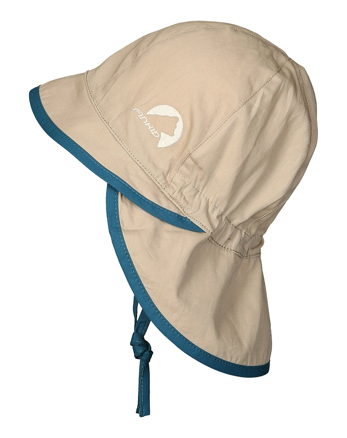 Sommerhut HELLE mit Nackenschutz in pebble/nautic