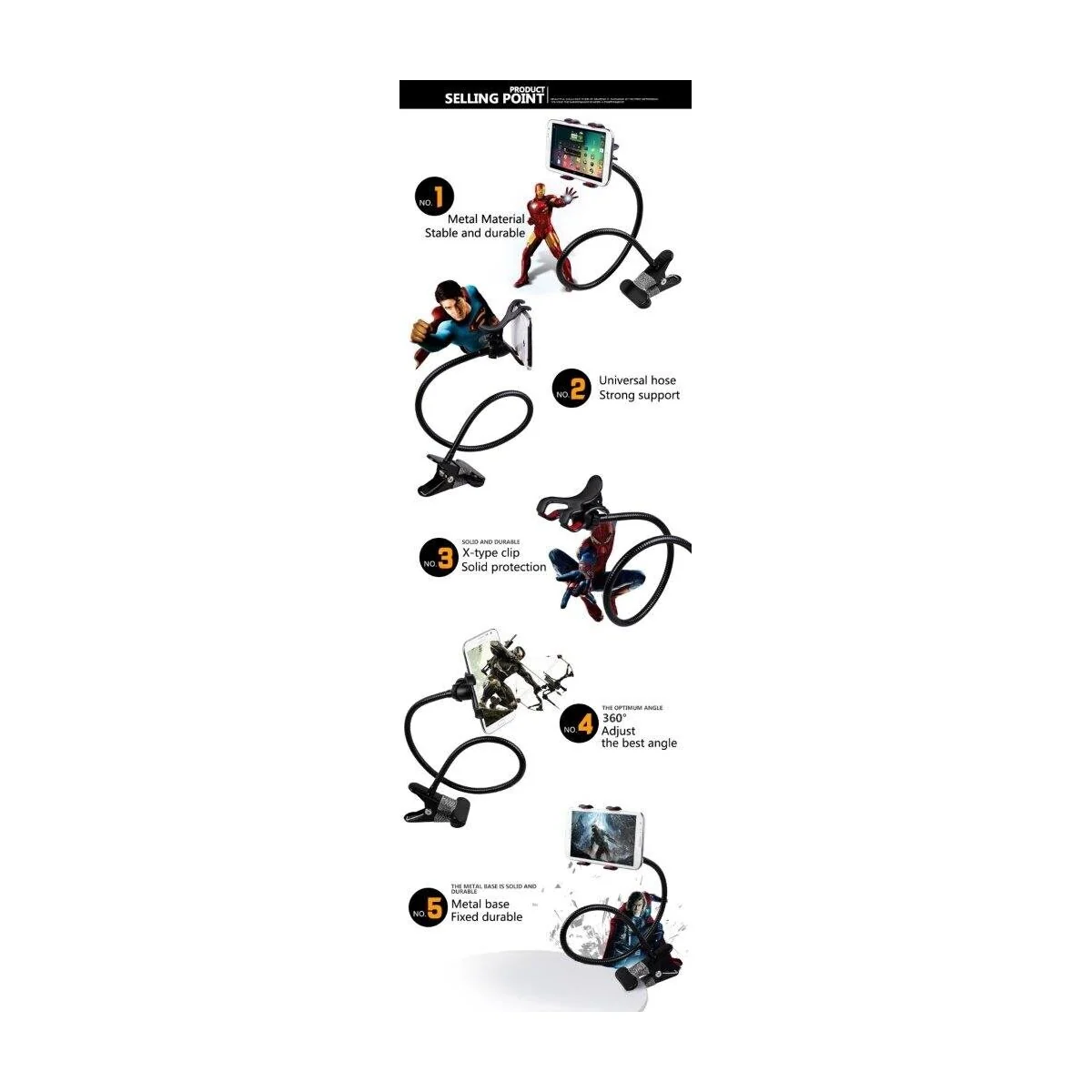 Fleksibel mobilholder universal