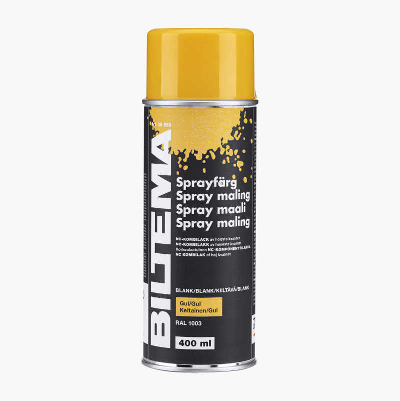 Spraymaling, blank, gul, 400 ml