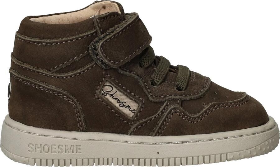 Shoesme Donkergroen Sneakertje Sneakers Kinderen Jongens Dark Green Nubuck