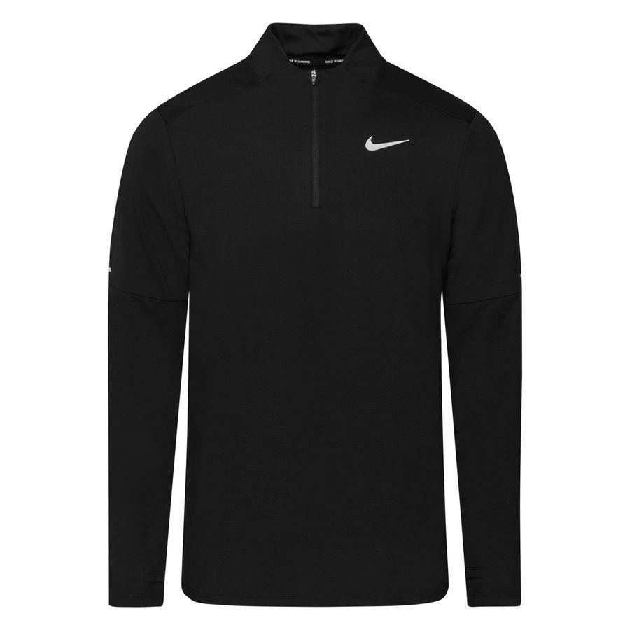 Nike Haut Running 1/2 Zip Dri-FIT Element - Noir/Argenté